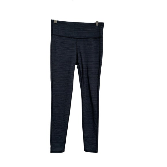 Athleta Pants Womens Medium Blue High Rise 7/8 Leggings Nylon Stretch‎ Gym Run - Picture 1 of 11